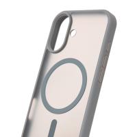 Силіконовий чохол MATTE з підтримкою MagSafe для телефону iPhone 17 titanium black