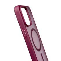 Силіконовий чохол MATTE з підтримкою MagSafe для телефону iPhone 14 Pro Max burgundy