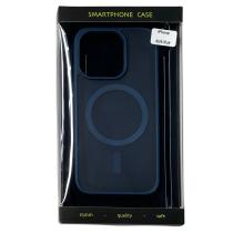 Силіконовий чохол MATTE з підтримкою MagSafe для телефону iPhone 15 Pro dark blue