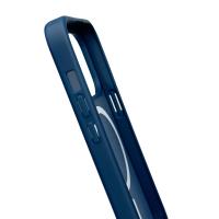 Силиконовый чехол MATTE с поддержкой MagSafe для iPhone 15 Pro dark blue