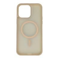 Силіконовий чохол MATTE з підтримкою MagSafe для телефону iPhone 15 Pro cream