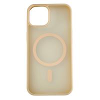 Силіконовий чохол MATTE з підтримкою MagSafe для телефону iPhone 14 cream