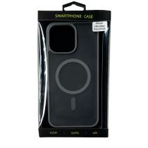 Силіконовий чохол MATTE з підтримкою MagSafe для телефону iPhone 14 Pro Max titanium black
