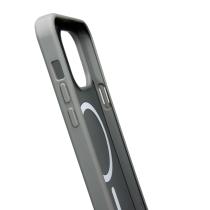 Силіконовий чохол MATTE з підтримкою MagSafe для телефону iPhone 14 Pro Max titanium black