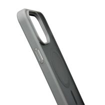 Силіконовий чохол MATTE з підтримкою MagSafe для телефону iPhone 14 Pro Max titanium black
