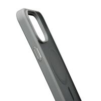 Силиконовый чехол MATTE с поддержкой MagSafe для iPhone 15 Pro Max titanium black