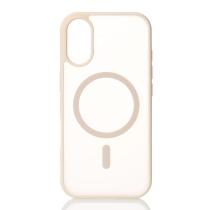 Силіконовий чохол MATTE з підтримкою MagSafe для телефону iPhone 17 antique white