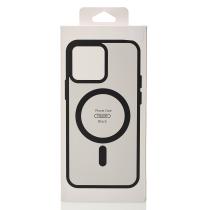Силіконовий чохол MATTE з підтримкою MagSafe для телефону iPhone 15 Pro Max classic black