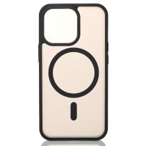 Силіконовий чохол MATTE з підтримкою MagSafe для телефону iPhone 15 Pro Max classic black