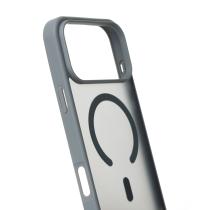 Силіконовий чохол MATTE з підтримкою MagSafe для телефону iPhone 17 Pro titanium black