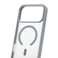 Силіконовий чохол MATTE з підтримкою MagSafe для телефону iPhone 17 Pro titanium black