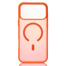 Силіконовий чохол MATTE з підтримкою MagSafe для телефону iPhone 17 Pro orange