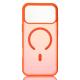 Силіконовий чохол MATTE з підтримкою MagSafe для телефону iPhone 17 Pro orange