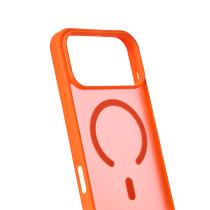 Силіконовий чохол MATTE з підтримкою MagSafe для телефону iPhone 17 Pro orange