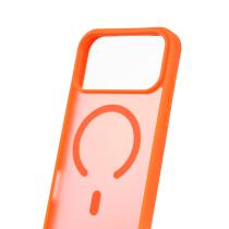 Силіконовий чохол MATTE з підтримкою MagSafe для телефону iPhone 17 Pro orange