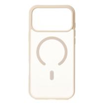 Силіконовий чохол MATTE з підтримкою MagSafe для телефону iPhone 17 Pro antique white