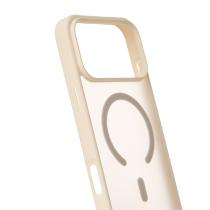 Силіконовий чохол MATTE з підтримкою MagSafe для телефону iPhone 17 Pro antique white