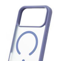 Силіконовий чохол MATTE з підтримкою MagSafe для телефону iPhone 17 Pro lavander gray