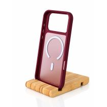 Силиконовый чехол MATTE с поддержкой MagSafe для iPhone 18 Pro Max burgundy