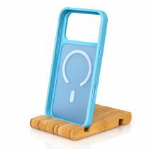 Силиконовый чехол MATTE с поддержкой MagSafe для iPhone 18 Pro Max light blue