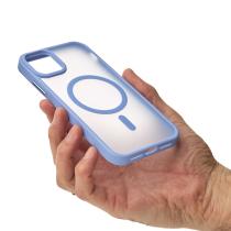 Силіконовий чохол MATTE з підтримкою MagSafe для телефону iPhone 14 lavander