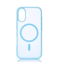 Силіконовий чохол MATTE з підтримкою MagSafe для телефону iPhone 17 light blue