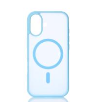 Силіконовий чохол MATTE з підтримкою MagSafe для телефону iPhone 17 light blue