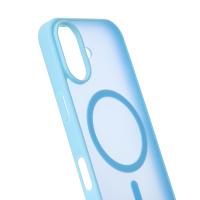 Силіконовий чохол MATTE з підтримкою MagSafe для телефону iPhone 17 light blue