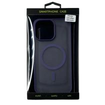 Силіконовий чохол MATTE з підтримкою MagSafe для телефону iPhone 14 Pro Max dark purple