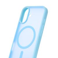 Силіконовий чохол MATTE з підтримкою MagSafe для телефону iPhone 17 light blue
