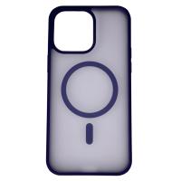 Силиконовый чехол MATTE с поддержкой MagSafe для iPhone 14 Pro dark purple