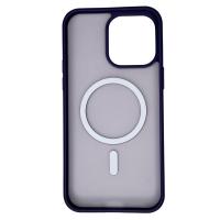 Силиконовый чехол MATTE с поддержкой MagSafe для iPhone 14 Pro dark purple