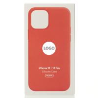 Силиконовый чехол Lux Colors с поддержкой MagSafe для iPhone 12 / iPhone 12 Pro Electric Orange