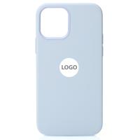 Силиконовый чехол Lux Colors с поддержкой MagSafe для iPhone 12 Pro Max Cloud Blue