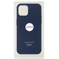 Силиконовый чехол Lux Colors с поддержкой MagSafe для iPhone 12 Pro Max Deep Navy