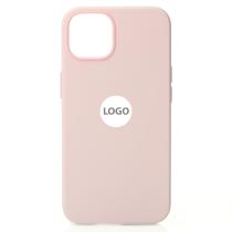 Силиконовый чехол Lux Colors с поддержкой MagSafe для iPhone 13 Chalk Pink