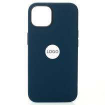 Силиконовый чехол Lux Colors с поддержкой MagSafe для iPhone 13 Abyss Blue