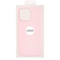 Силиконовый чехол Lux Colors с поддержкой MagSafe для iPhone 14 Pro Chalk Pink