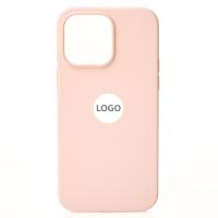 Силиконовый чехол Lux Colors с поддержкой MagSafe для iPhone 14 Pro Chalk Pink