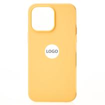 Силиконовый чехол Lux Colors с поддержкой MagSafe для iPhone 14 Pro Max Sunglow