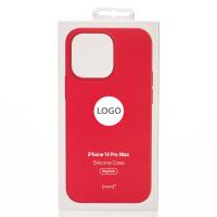 Силиконовый чехол Lux Colors с поддержкой MagSafe для iPhone 14 Pro Max Red