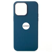 Силиконовый чехол Lux Colors с поддержкой MagSafe для iPhone 15 Storm Blue