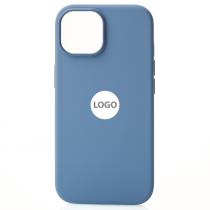 Силиконовый чехол Lux Colors с поддержкой MagSafe для iPhone 15 Plus Winter Blue