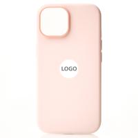 Силиконовый чехол Lux Colors с поддержкой MagSafe для iPhone 15 Pro Max Light Pink