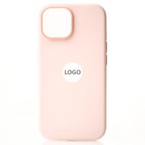 Силиконовый чехол Lux Colors с поддержкой MagSafe для iPhone 15 Pro Max Light Pink