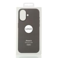 Силиконовый чехол Lux Colors с поддержкой MagSafe для iPhone 16 Stone Gray
