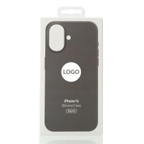 Силиконовый чехол Lux Colors с поддержкой MagSafe для iPhone 16 Stone Gray