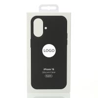 Силиконовый чехол Lux Colors с поддержкой MagSafe для iPhone 16 Black