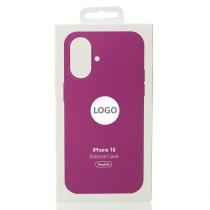 Силиконовый чехол Lux Colors с поддержкой MagSafe для iPhone 16 Fuchsia