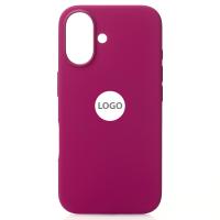 Силиконовый чехол Lux Colors с поддержкой MagSafe для iPhone 16 Plus Fuchsia